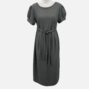 Liz Lange Maternity For Target Chevron Knee Length Dress Belted - Size Large